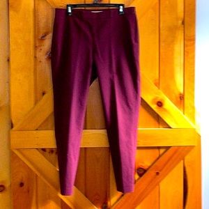 Chaus New York trouser, wine, size 8.